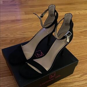 Material Girl Black Women's Heels